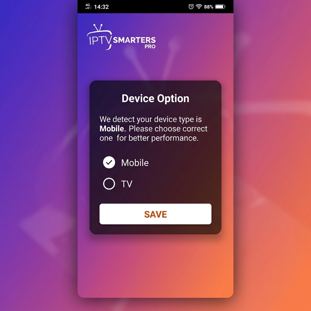 Smarters Pro Étape 1